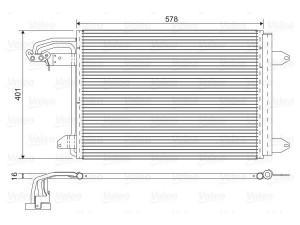 817777 (VALEO) Радиатор кондиционераVW Caddy III 04-15 Audi A3 03-12 Skoda Octavia A5 04-13