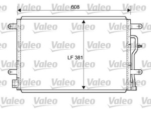 818190 (VALEO) Радиатор кондиционера 1.6MPI 8V, 1.8TSI 16V, 2.0TSI 16V, 3.2FSI 24V, 2.0TDI 16V, 2.7TDI 24VAudi A4 00-06 Audi A4 04-08 SEAT Exeo 08-13