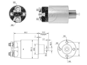 ZM7995 (ZM) Втягивающее реле стартера