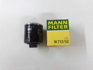 W712/52 (MANN-FILTER) Фильтр масляныйVW Golf VI 09-14 Audi A2 00-05 Skoda Octavia A5 04-13