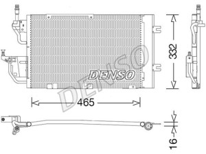 DCN20037 (DENSO) Радиатор кондиционераOpel Astra H 04-14 Opel Zafira B 05-12