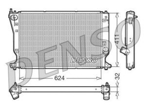 DRM50032 (DENSO) Радиатор основнойToyota Corolla 02-07 Toyota Avensis 03-10 Toyota Avensis 09-18