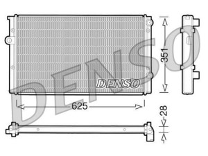 DRM32008 (DENSO) Радіатор основнийVW Polo 81-94 VW Passat B3-B4 88-96 VW Golf IV 97-03