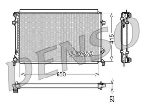 DRM32018 (DENSO) Радиатор основнойVW Golf VI 09-14 Audi A3 03-12 Skoda Octavia A5 04-13