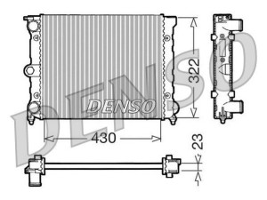 DRM32022 (DENSO) Радиатор основнойVW Golf II 83-92 VW Polo 81-94 VW Passat B2 81-88