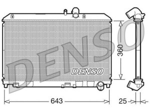 DRM44013 (DENSO) Радиатор основнойMazda RX-8 03-11