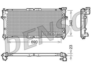 DRM44004 (DENSO) Радіатор основний