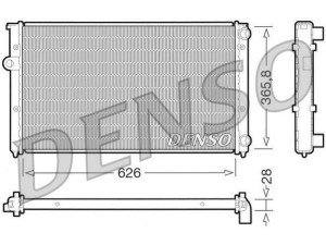 DRM32027 (DENSO) Радиатор основнойVW Golf III 91-98 VW Passat B3-B4 88-96 VW Golf IV 97-03