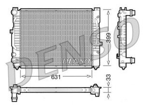 DRM32029 (DENSO) Радиатор основнойVW Passat B5 96-05 Audi A6 97-04 Skoda Superb 01-08