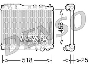 DRM40027 (DENSO) Радіатор основнийHonda Civic 01-05