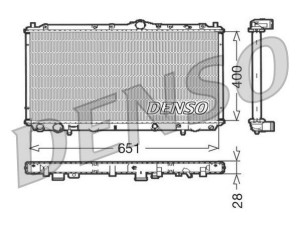 DRM33060 (DENSO) Радиатор основнойMitsubishi Carisma 95-04 Volvo S40 95-04 Volvo V40 96-04