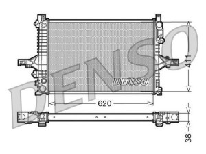 DRM33066 (DENSO) Радіатор основнийVolvo S80 98-05 Volvo S60 00-09 Volvo V70 00-07