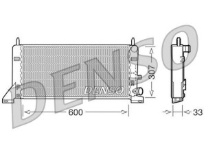 DRM10023 (DENSO) Радіатор основний