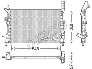 DRM10028 (DENSO) Радиатор основнойFord C-MAX 10-19 Ford Connect 13-22 Ford Focus III 11-18