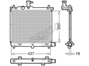 DRM41009 (DENSO) Радиатор основнойHyundai i-10 07-13