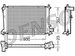 DRM10038 (DENSO) Радиатор основнойFord Fiesta 96-01