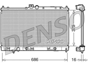 DRM45024 (DENSO) Радиатор основнойMitsubishi Lancer IX 03-11