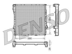 DRM05115 (DENSO) Радиатор основнойBMW X5 E53 00-07