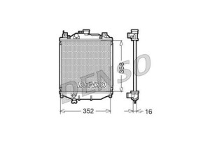 DRM47005 (DENSO) Радиатор основнойSuzuki Swift 90-04