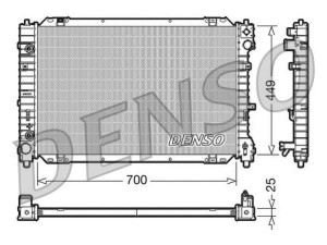 DRM10089 (DENSO) Радиатор основнойFord Maverick 00-07 Ford Escape 00-07 Mazda Tribute 00-07