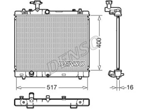 DRM47032 (DENSO) Радиатор основнойSuzuki Swift 10-17