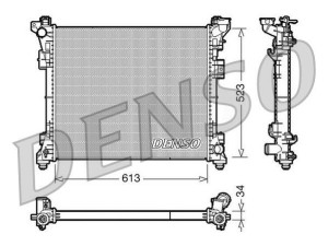 DRM06006 (DENSO) Радиатор основнойChrysler Grand Voyager 08-15 Lancia Voyager 11-15