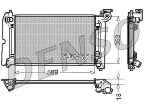 DRM50010 (DENSO) Радиатор основнойToyota Corolla Verso 04-09 Toyota Corolla 02-07 Toyota Avensis 03-10