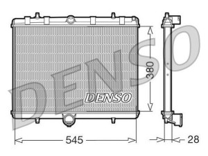 DRM07060 (DENSO) Радиатор основнойFiat Scudo 07-16 Peugeot Expert 07-16 Citroen Jumpy 07-16