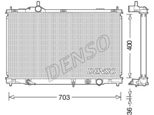 DRM50095 (DENSO) Радиатор основнойLexus GS 05-11