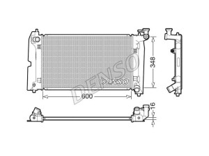 DRM50110 (DENSO) Радиатор основнойToyota Corolla Verso 04-09 Toyota Corolla 02-07 Toyota Avensis 03-10