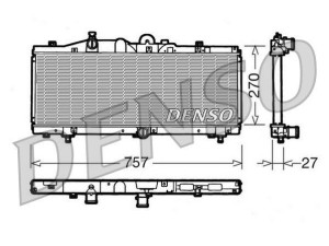 DRM09010 (DENSO) Радіатор основнийFiat Barchetta 95-05