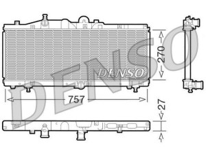 DRM09011 (DENSO) Радиатор основнойFiat Barchetta 95-05