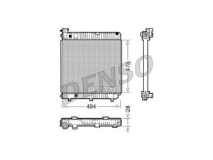 DRM17001 (DENSO) Радіатор основнийMercedes-Benz T1 (601) 77-95