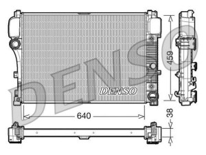 DRM17008 (DENSO) Радиатор основнойMercedes-Benz CL C216 06-13 Mercedes-Benz S-Class W221 05-13