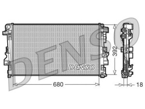 DRM17012 (DENSO) Радіатор основнийMercedes-Benz Vito W639 03-14