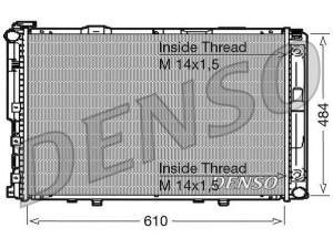 DRM17039 (DENSO) Радиатор основнойMercedes-Benz E-Class W124 84-95