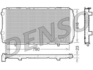 DRM09074 (DENSO) Радиатор основнойRenault Laguna I 93-00 Fiat Ducato 02-06 Peugeot Boxer 02-06