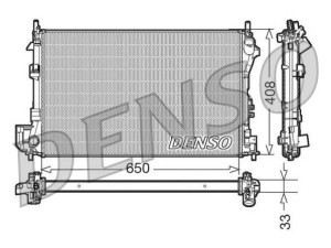 DRM20087 (DENSO) Радиатор основнойFiat Croma 05-10 Opel Vectra C 02-08 SAAB 9-3 02-11