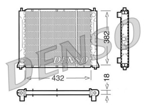 DRM24004 (DENSO) Радіатор основний