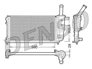 DRM09108 (DENSO) Радиатор основнойFiat Punto 03-10