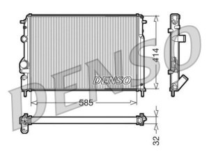 DRM23110 (DENSO) Радиатор основнойRenault Megane I 96-03 Renault Logan 04-13 Dacia Logan 04-12