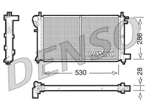 DRM21003 (DENSO) Радиатор основнойPeugeot 106 91-03