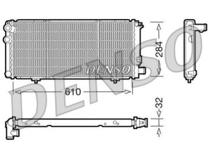 DRM21010 (DENSO) Радіатор основнийPeugeot 205 87-98