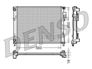 DRM23095 (DENSO) Радиатор основнойRenault Trafic 00-14 Nissan Primastar 02-14 Opel Vivaro 01-14