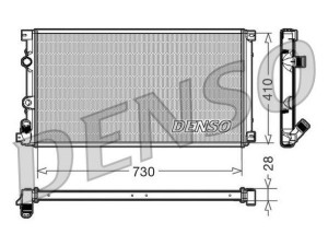 DRM23090 (DENSO) Радіатор основнийRenault Laguna II 00-07 Nissan Interstar 01-10 Opel Movano A 98-10