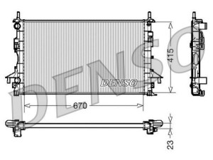 DRM23083 (DENSO) Радиатор основнойRenault Espace 97-02 Renault Espace 02-15 Renault Laguna II 00-07