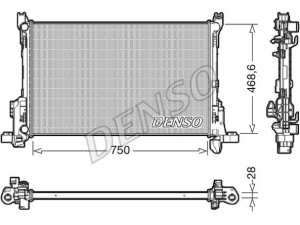 DRM09175 (DENSO) Радиатор основнойRenault Trafic 14- Fiat Talento 16-21 Opel Vivaro 14-19