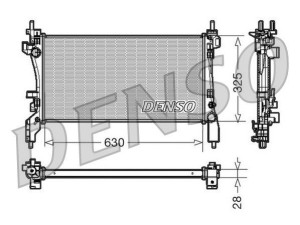 DRM09173 (DENSO) Радиатор основнойFiat Fiorino 07- Peugeot Bipper 08-17 Citroen Nemo 08-17