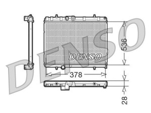 DRM21056 (DENSO) Радіатор основнийPeugeot Partner 96-08 Peugeot Partner 08- Citroen Berlingo 08-18