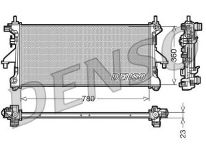 DRM21100 (DENSO) Радиатор основнойFiat Ducato 06-14 Peugeot Boxer 06-14 Citroen Jumper 02-06